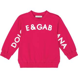Dolce&Gabbana Kids Logo cotton jersey sweatshirt - purple - M 6-9