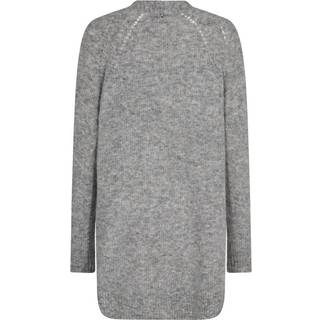 Mos Mosh Mmthora Long Cardigan Strik 153880 Grey Melange (M)