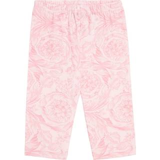 Versace Kids Baby Barocco cotton-blend leggings - pink - M 18-24