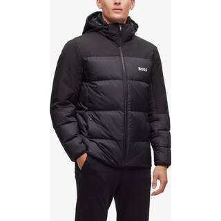 BOSStil mænd. 50497558 Hamar dun sort (XL), Casual, Polyester, Lange ærmer