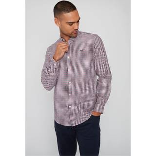 Threadbare Threadbare Red 100% Cotton Long Sleeve Check Shirt