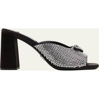 Prada Embellished satin sandals - black - EU 40