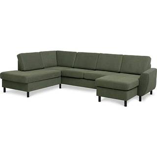 Madrid Nordic højrevendt U-sofa - grøn