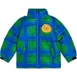 Stella McCartney Kids Checked puffer jacket - multicoloured - Y 14