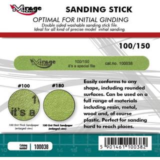 MIRAGE Sanding Stick Double Grid 100/150