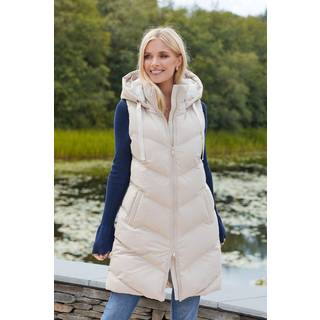Threadbare Longline Med hætte Polstret Gilet36