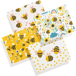 Twigs Paper - Assortered Bumble Bee lyk?nskningskort - papirvarer med konvolutter - takkort - blanke notekort - lyk?nskningskort til alle lejligh