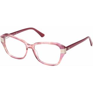 Guess GM0386 074 54 Briller Kvinder Krystalklar - Transparent Pink Tortoise - 54mm