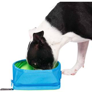 Canada pooch b?rbar vandsk?l til hunde - Sammenfoldelig hundevandsk?l med k?leeffekt | L?kfrit isoleret sammenfoldelig hundesk?l med separat rumi