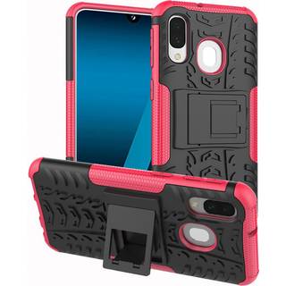 Samsung Galaxy A40 dæk hybrid cover - lyserød