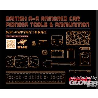 British R-R Armored Car Pioneer Tools & Ammunition (RESIN)