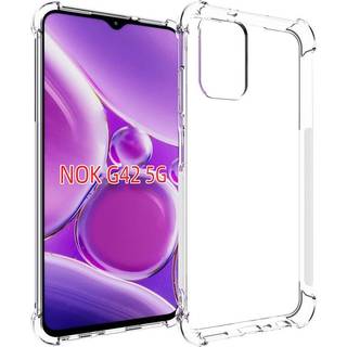 Nokia G42 Shock-Proof Fleksibel Plastik Bagside Cover - Gennemsigtig