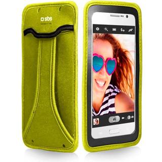 Universal SBS Handy Etui til Mobil - (Maks Mobil: 145 x 75 x 8 mm) - Neongrøn