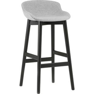 Normann Copenhagen Hyg Barstol 75 Cm / Sort Egetræ - Barstole Uld Grå - 604456