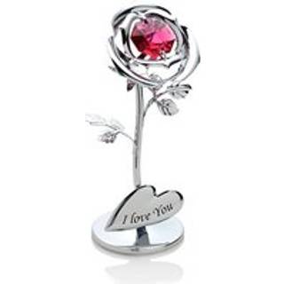 Crystocraft I Love You Rose Ornament - P65206