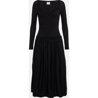 Khaite Cotton jersey midi dress - black - L