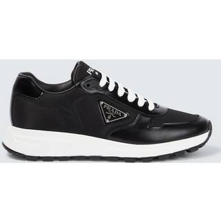 Prada Re-Nylon and leather sneakers - black - EU 44