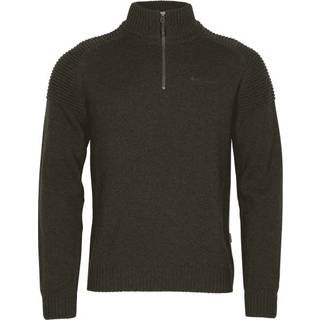 Pinewood - Herre, Sweater, Värnamo T-neck - M / Green Mel