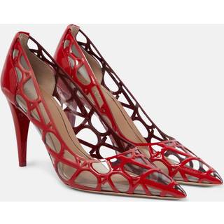 Valentino Garavani Toile Iconographe PVC and patent leather pumps - red - EU 40