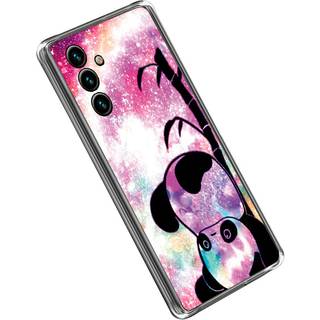 Samsung Galaxy A14 (5G) Fleksibelt Bagside Cover m. Print - Sød Panda