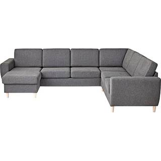 Rom Nordic vendbar hjørnesofa m. chaiselong - antracit