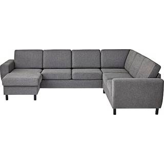 Rom Nordic vendbar hjørnesofa m. chaiselong - antracit