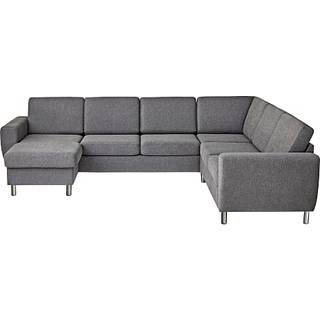 Rom Nordic vendbar hjørnesofa m. chaiselong - antracit
