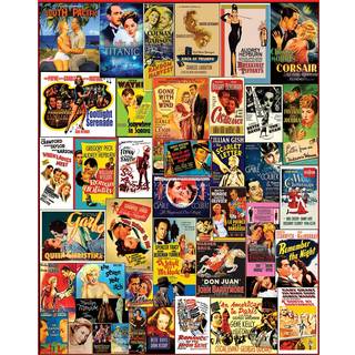 White Mountain Puzzles - Klassiske filmplakater - 1 000 stykker Jigsaw -puslespil