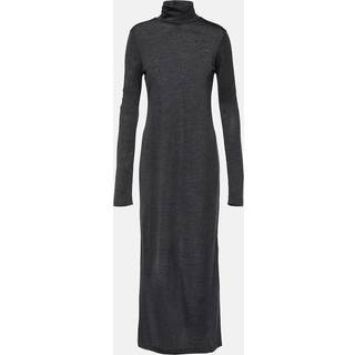 Polo Ralph Lauren Wool-blend turtleneck midi dress - grey - L