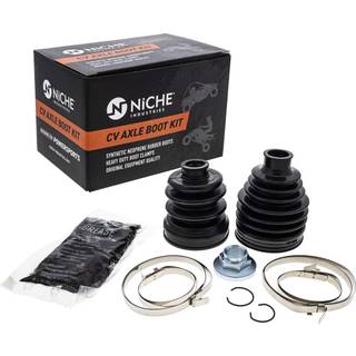 Niche for bageste CV Axle Boot Kit til Yamaha Grizzly 700 550 Kodiak 450 700 erstatter 28P-2510H-02-00 28P-2510H-01-00