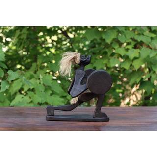 G6 COLLECTION Håndlavet træ primitiv stammes sjov statue skulptur tiki bar håndlavet unik gave boligindretning accent figur dekoration kunstværk