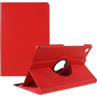 SKALO Samsung Tab A8 10.5 (2021/2022) 360 Litchi Flip Cover - Rød
