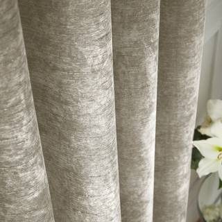 Hyperion Hyperion Cream Selene Luxury Chenille Weighted Thermal Lined Eyelet Curtains
