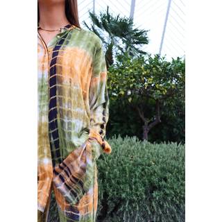 Liberté dame skjorte FREJA - ARMY BROWN TIE DYE - M