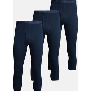 Long johns "3/4 længde" 3-pak | 100% økologisk bomuld | Navy