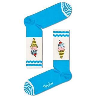 Happy socks 2-pak Ice Cream Sock - Lightblue/White - Str 36/40 * Kampagne *