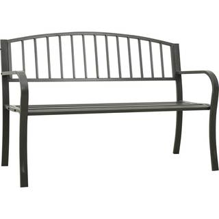 havebænk 120 cm stål grå