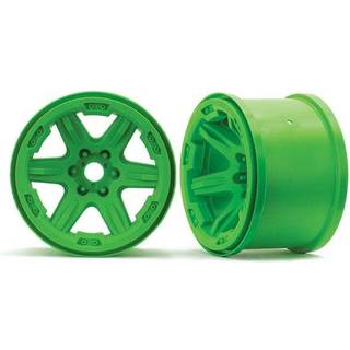Traxxas - TRX8671G - Wheels, 3.8" (green) (2) (17mm splined)