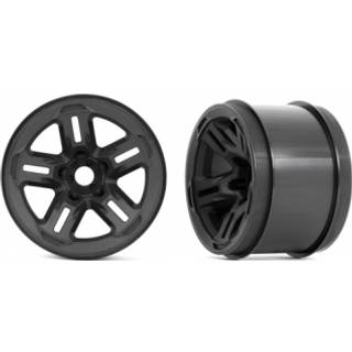 Traxxas - TRX9671 - Wheels, 3.8" (black) (2) (17mm splined)