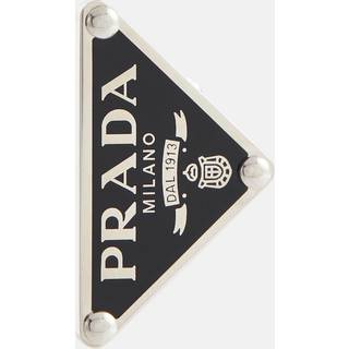 Prada Logo clip-on single earring - silver - One Size