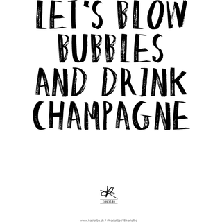Kasia Lilja - LET'S BLOW BUBBLES - Plakat - A4