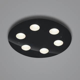 Helestra Nomi LED-loftlampe Ø49cm dim sort