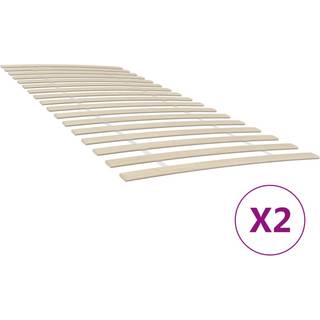 lamelbund med 34 lameller 2 stk. 100x200 cm
