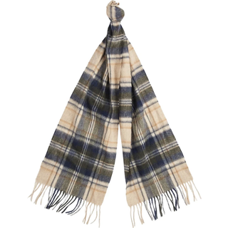 Barbour Unisex New Check Scarf Sand Beige Plaid, OneSize