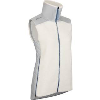 LaMunt Women's Sophia Cozy Hybrid Vest Fleecevest Damer størrelse 36 farve hvid/grå
