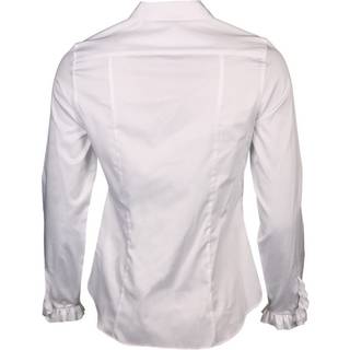 Satin Shirt Blouse in white plain