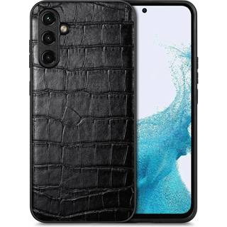 SKALO Samsung A54 5G Crocodile PU Leather Hybrid Cover - Sort