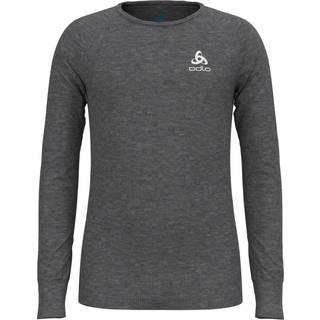 Odlo Kid's Base Layer Top Crew Neck L/S Active Warm Eco Syntetisk undertøj Børn størrelse 80 farve grå