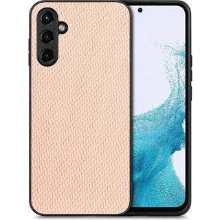 SKALO Samsung A54 5G Carbon Fiber TPU cover - Khaki