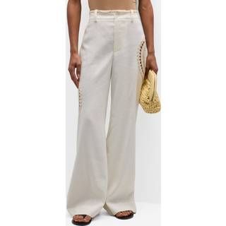 SIR Atacama linen-blend wide-leg pants - white - S